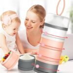Stackable Baby Milk Powder & Food Storage Dispenser with 4 Compartments - Image 2