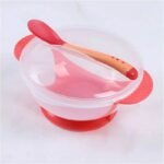 Easy-Grip Anti-Slip Baby Feeding Set with Temperature-Sensing Spoon & Suction Bowl - Image 4