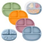 Charming Cartoon Silicone Baby Dinnerware Set - BPA Free, Suction Base, Multiple Ages - Image 2