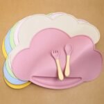 Cloud-Shaped Silicone Baby Placemat: Non-Slip, BPA-Free Feeding Mat for Toddlers - Image 3