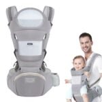 Ergonomic 6-in-1 Baby Carrier with Detachable Waist Stool - Image 2