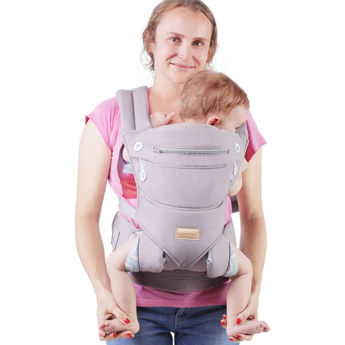 Versatile 5-in-1 Baby Carrier Sling | Ergonomic All-Position Backpack for Infants & Toddlers (7-35 lbs) - Image 5