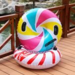 Heavy-Duty Inflatable Snow Tube with Cold-Resistant Snowflake Design - Image 5