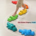 Colorful Montessori Balance Stepping Stones - Outdoor & Indoor Fun for Kids - Image 3