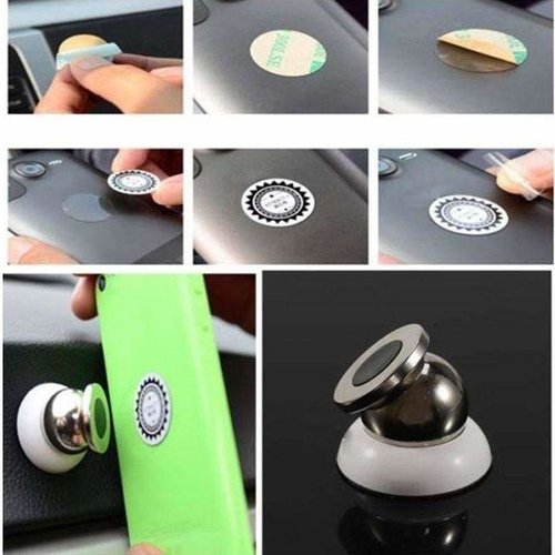 205305-7.jpg Magnetic Car Cell Phone Holder Mount Dash 360 Rotating For iPhone GPS - Image 7