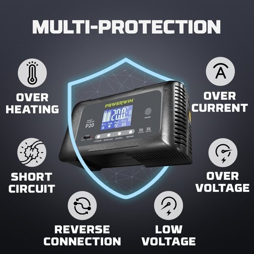6_4de8f90c-4cd2-480e-86fd-d5b8f236be9c.jpg Powerwin P20 12V/24V 20A Automatic Battery Charger for Car, Truck, - Image 7