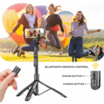 Phone tripod 62 inch selfie stick for cell phone with remote - Image 3