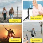 Phone tripod 62 inch selfie stick for cell phone with remote - Image 7