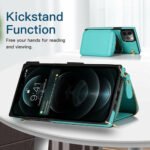 Zipper Wallet Case with Adjustable Crossbody Strap for iphone - Image 6
